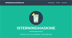 Desktop Screenshot of isterningmaskine.dk